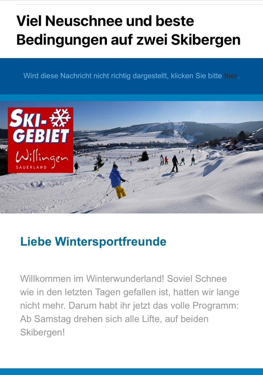 Apartamento Willinger Perle 69 Willingen  Exterior foto